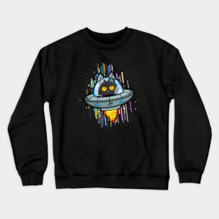 Astrocat in a speed of light Crewneck Sweatshirt